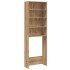 Armario de lavadora roble artisan 64x24x190