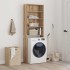 Armario de lavadora roble artisan 64x24x190