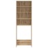 Armario de lavadora roble artisan 64x24x190
