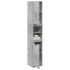 Armario de baño contrachapada gris hormigón 32x34x188,5