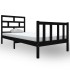 Estructura de cama madera maciza de pino negro 100x200