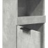 Armario de baño contrachapada gris hormigón 32x34x188,5