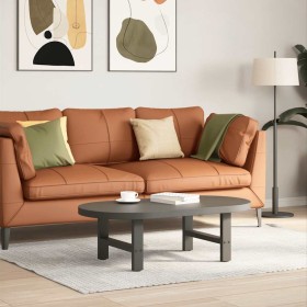 Patas de mesa de centro antracita 2 uds acero 50x(30-31)