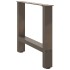 Patas para mesa de centro de acero natural 2 uds 50x(42-43)
