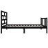 Estructura de cama madera maciza de pino negro 100x200