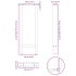 Patas para mesa de centro de acero natural 2 uds 28x(72-73)