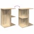 Mesita noche 2 uds madera ingeniería roble Sonoma 46,5x29x61