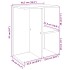 Mesita noche 2 uds madera ingeniería roble Sonoma 46,5x29x61