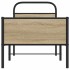 Estructura de cama sin colchón 80x200 cm madera roble