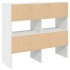 Zapateros 2 uds apilables blanco 89,5x30x40