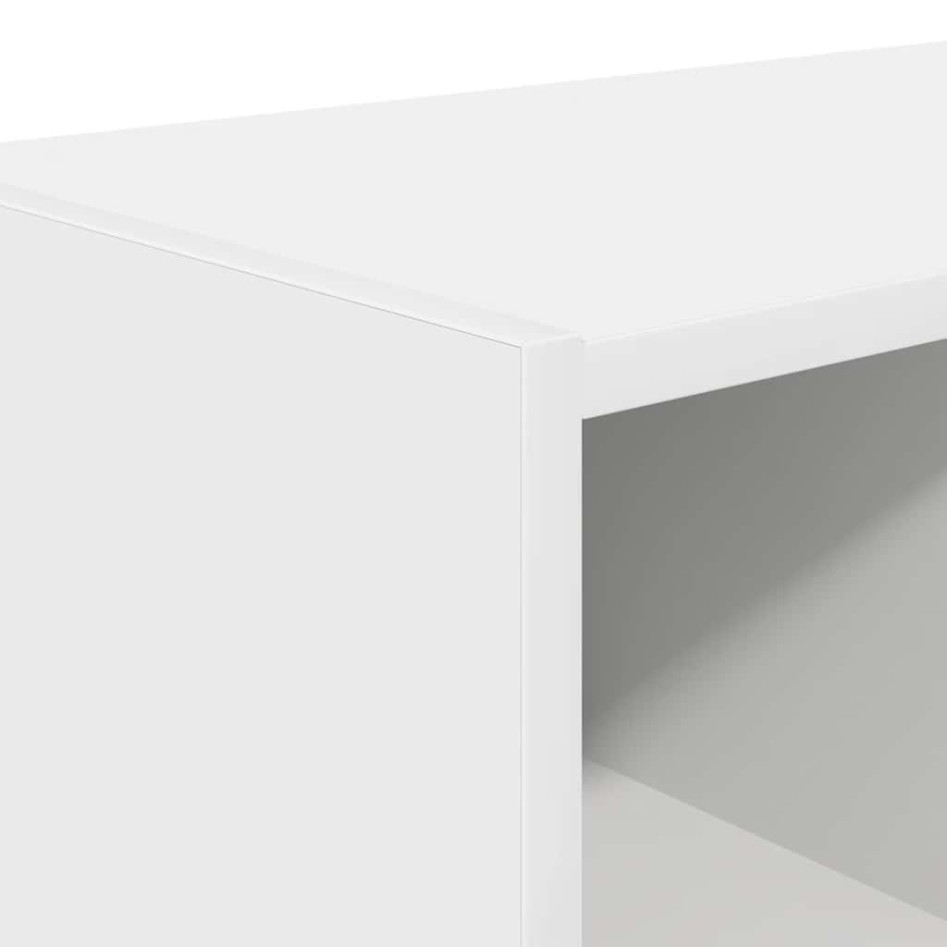 Zapateros 2 uds apilables blanco 89,5x30x40