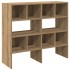 Zapateros 2 uds apilables roble artesanal 89,5x30x40
