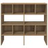Zapateros 2 uds apilables roble artesanal 89,5x30x40