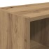 Zapateros 2 uds apilables roble artesanal 89,5x30x40