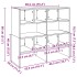 Zapateros 2 uds apilables roble artesanal 89,5x30x40