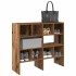 Zapateros 2 uds apilables madera vieja 89,5x30x40