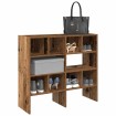Zapateros 2 uds apilables madera vieja 89,5x30x40 cm
