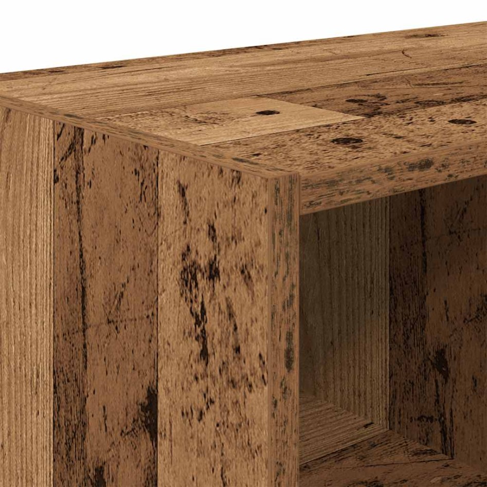 Zapateros 2 uds apilables madera vieja 89,5x30x40