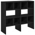 Zapateros 2 uds apilables roble negro 89,5x30x40