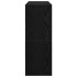 Zapateros 2 uds apilables roble negro 89,5x30x40