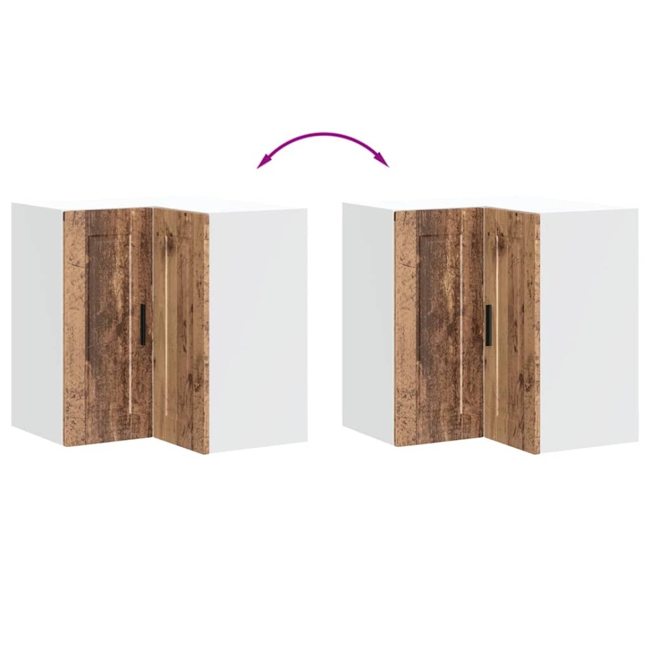 Mueble de cocina esquina pared Porto madera