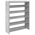 Mueble zapatero madera contrachapada gris sonoma 80x25x100