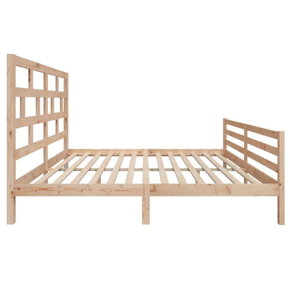 Estructura de cama madera maciza 180x200