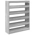 Mueble zapatero madera contrachapada gris sonoma 80x25x100