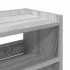 Mueble zapatero madera contrachapada gris sonoma 80x25x100