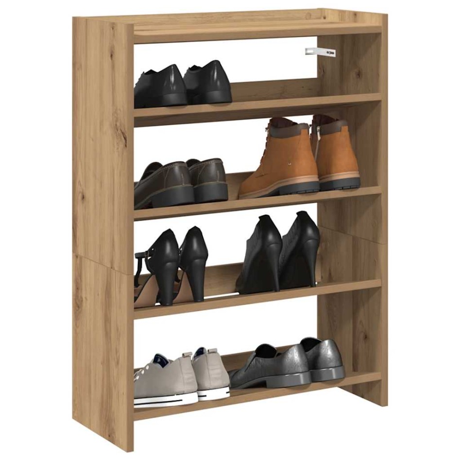 Zapatero artesanal de madera contrachapada 60x25x81
