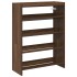 Mueble zapatero madera contrachapada marrón roble 60x25x81