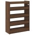 Mueble zapatero madera contrachapada marrón roble 60x25x81