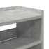 Mueble zapatero madera contrachapada gris hormigón 80x25x81