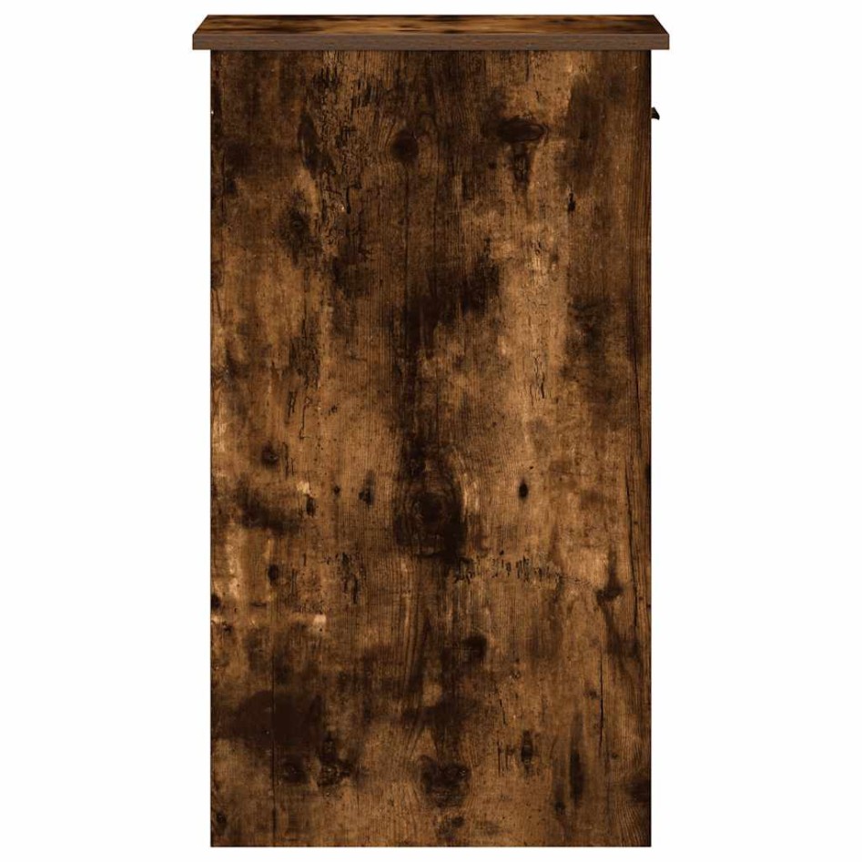 Torre de ordenador con cajón roble ahumado 35x45x77