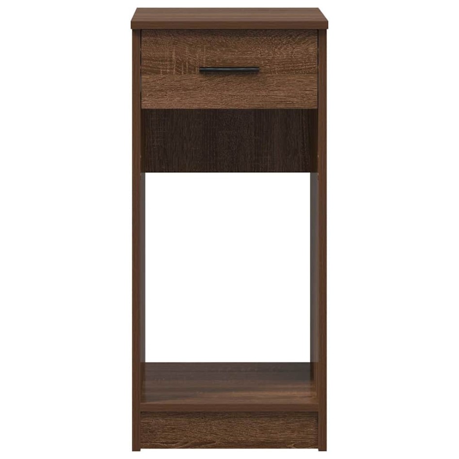 Torre de ordenador con cajón roble marrón 35x45x77