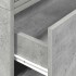 Armarios con 2 cajones 2 uds gris hormigón 60x31x40