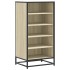 Mueble zapatero madera contrachapada roble sonoma 48x38x97,5