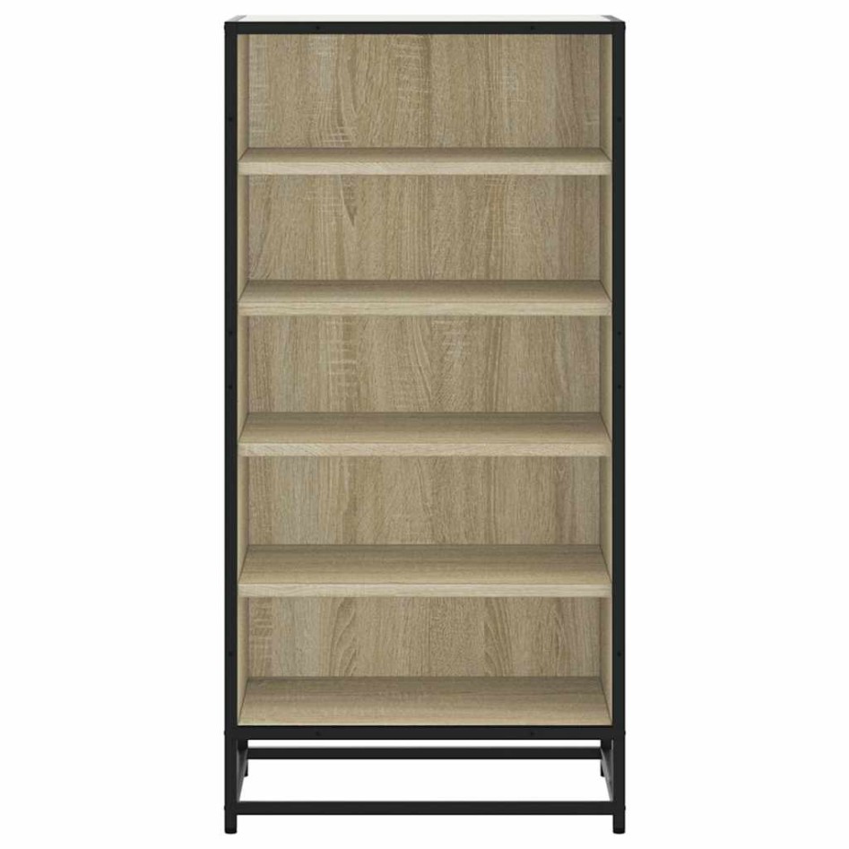 Mueble zapatero madera contrachapada roble sonoma 48x38x97,5