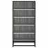 Mueble zapatero madera contrachapada gris sonoma 48x38x97,5
