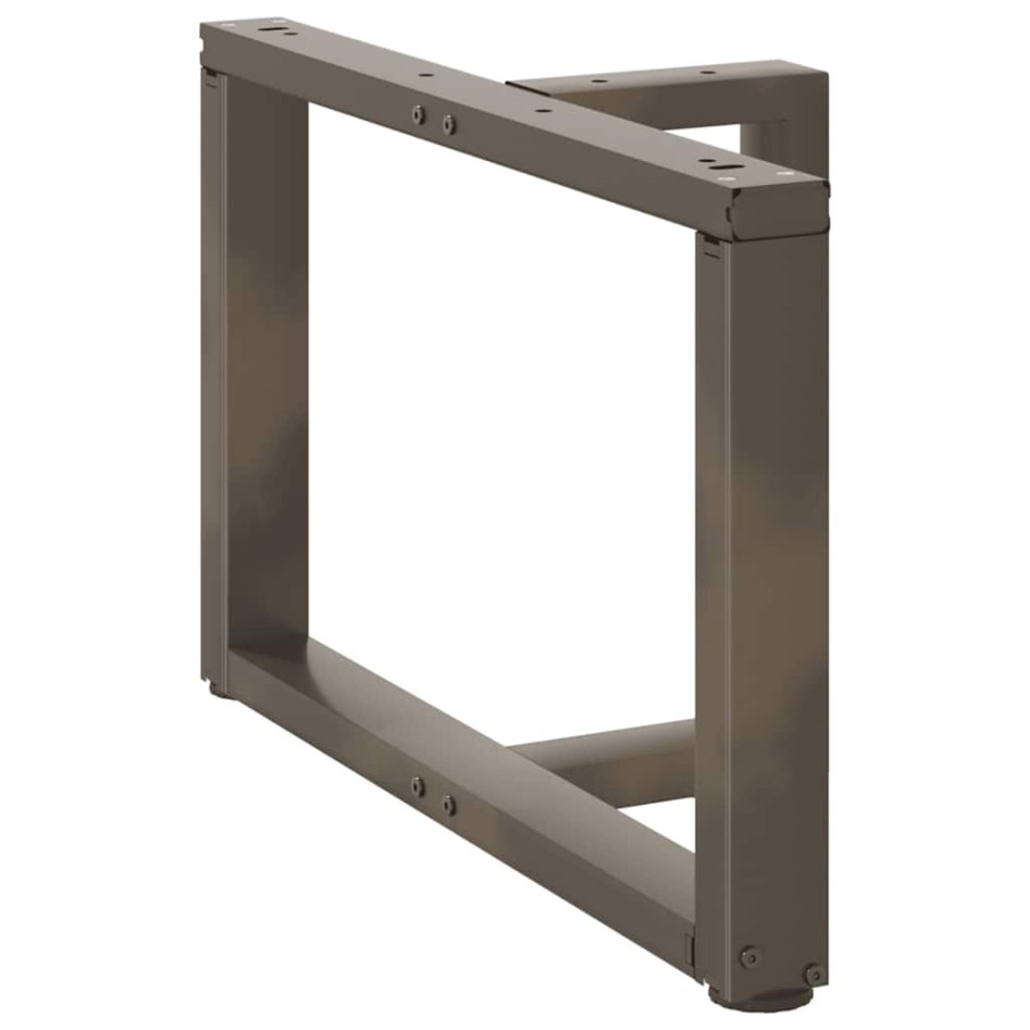 Patas de mesa centro forma T 2uds acero natural