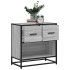 Mesita de noche sonoma gris 60x31x60 cm madera