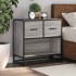 Mesita de noche sonoma gris 60x31x60 cm madera