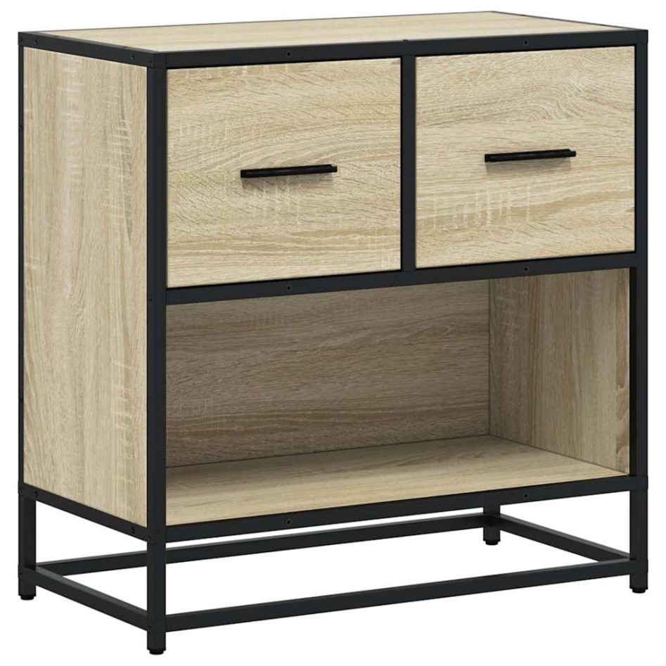Mesita de noche roble sonoma 60x31x60 cm madera