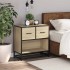 Mesita de noche roble sonoma 60x31x60 cm madera