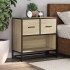 Mesita de noche roble sonoma 60x31x60 cm madera
