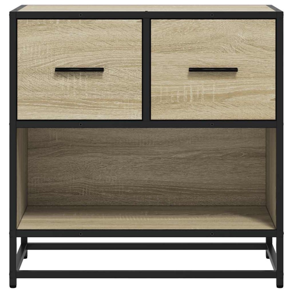 Mesita de noche roble sonoma 60x31x60 cm madera