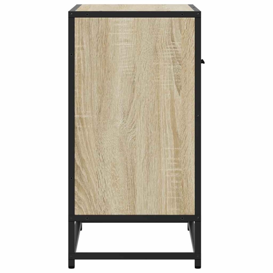 Mesita de noche roble sonoma 60x31x60 cm madera
