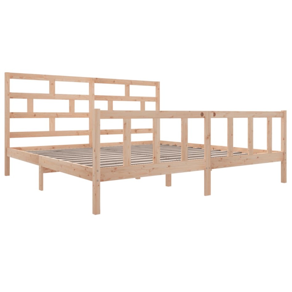 Estructura de cama madera maciza de pino 180x200
