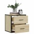 Mesitas de noche de pared 2 unidades roble Sonoma 40x31x39,5
