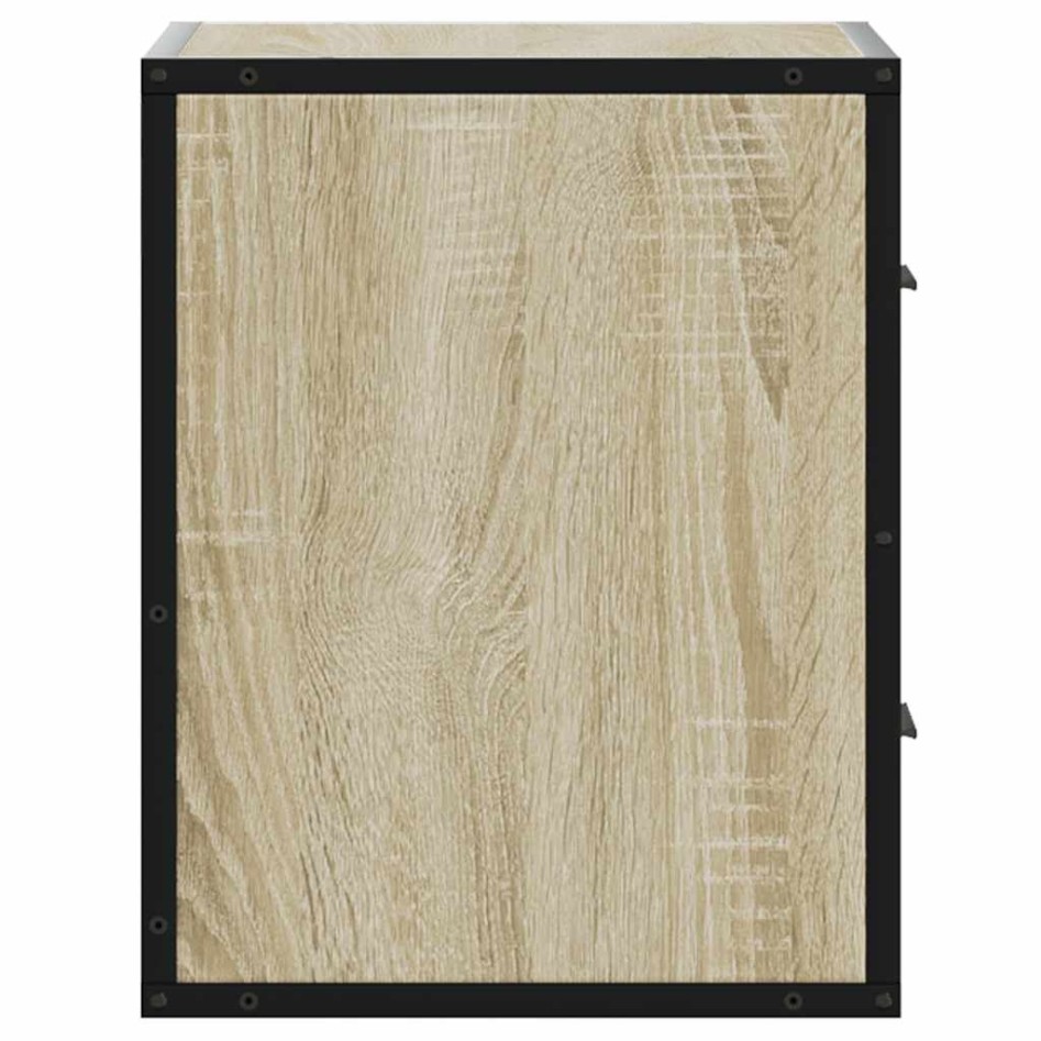 Mesitas de noche de pared 2 unidades roble Sonoma 40x31x39,5
